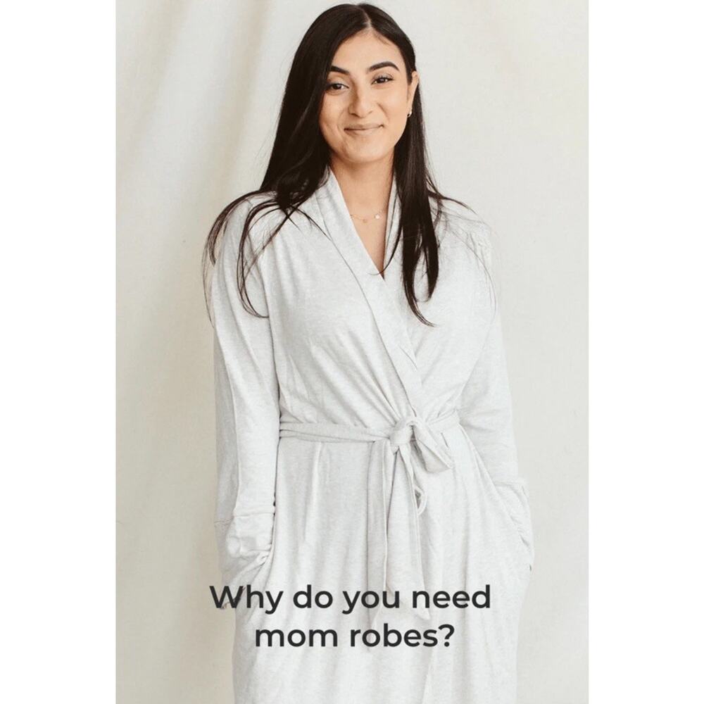 Goumi Mom Robe Size XL/XXL Viscose Bamboo Organic Cotton Oversized Blush‎ Rose - Picture 8 of 11